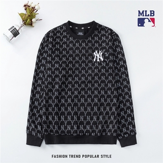 Áo Nỉ Tay Dài In Chữ Ny Mlb Thời Trang Cho Cặp Đôi