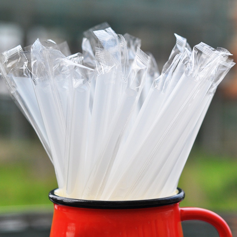 Set 300 Ống Hút Nhựa Trong Suốt Tiện Dụng