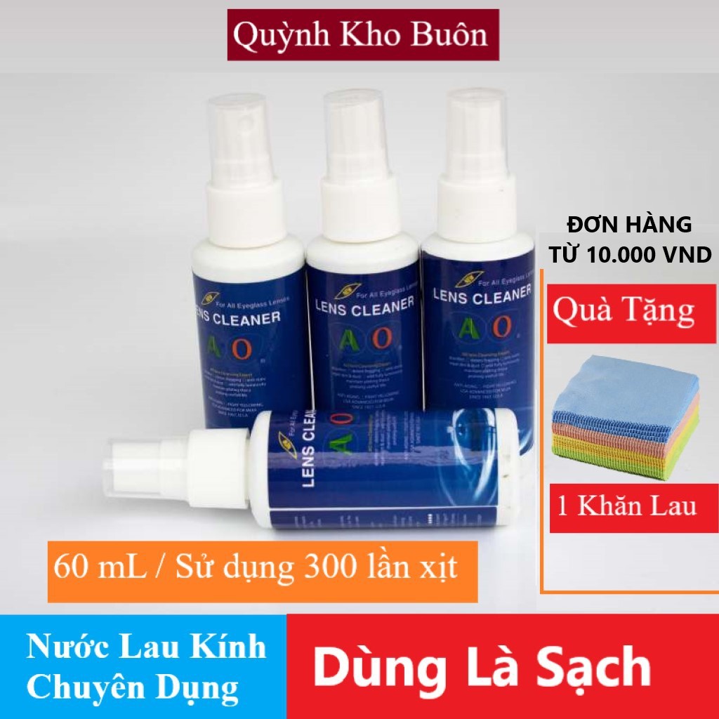 Nước lau kính mắt chuyên dụng Đa năng - 60ML