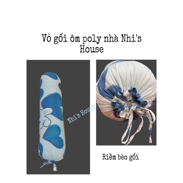 Vỏ gối ôm cotton tici riềm bèo kích thước 35x100 vải mềm mịn, không phai màu