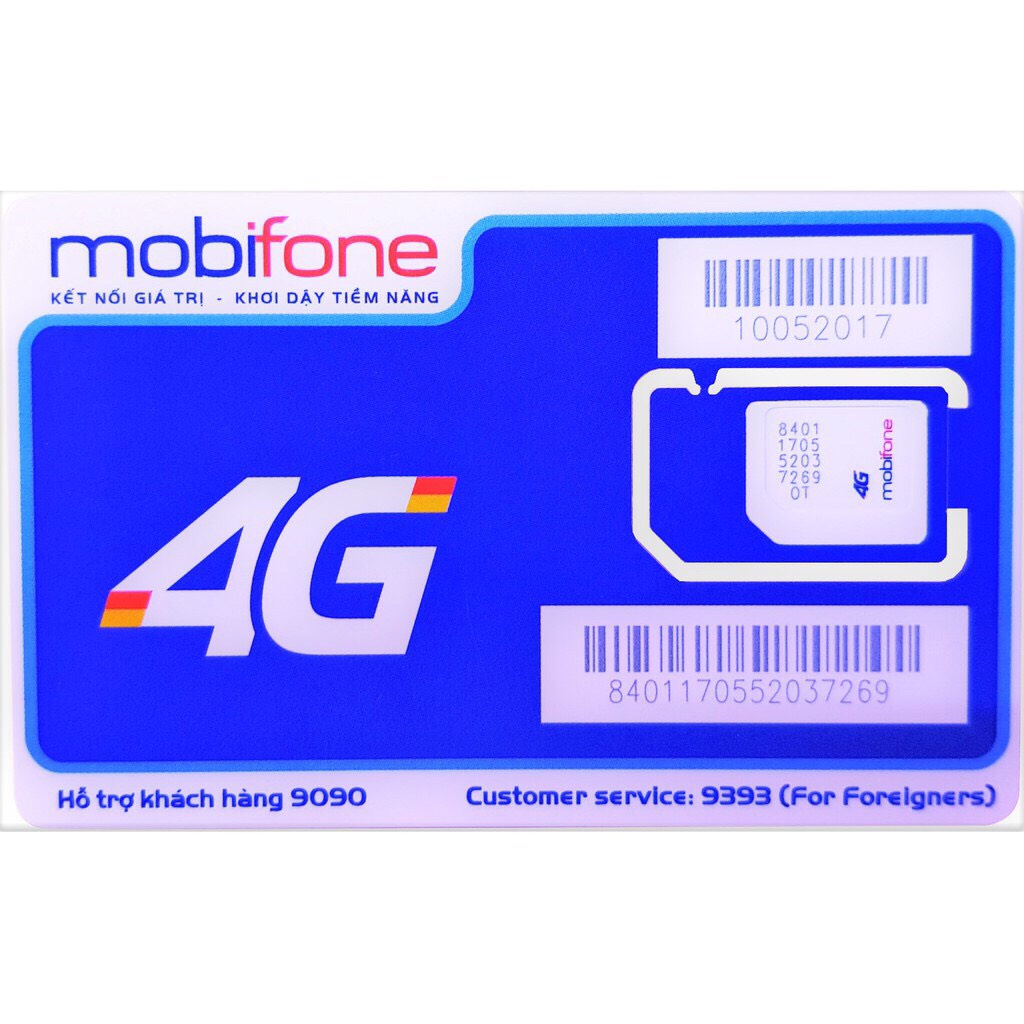 Sim 4G Mobifone MDT250A-MDT150-FD50 Trọn Gói 1 Năm Không Nạp Tiền