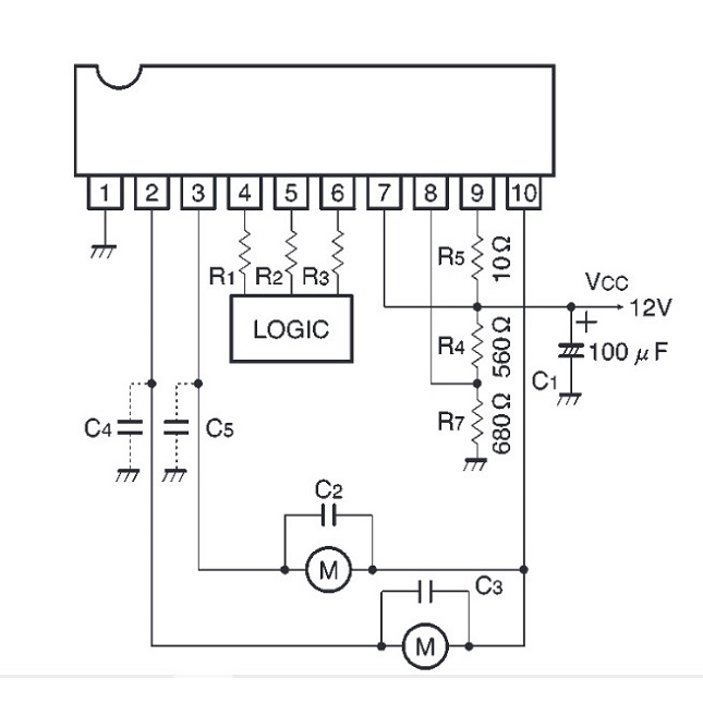 [Combo 2 chiếc] BA6247 IC điều khiển động cơ SIP-10