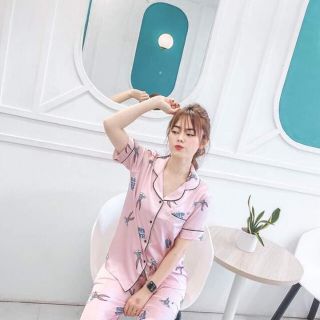 Bộ lụa ngủ hàng siêu đẹp.quần cộc