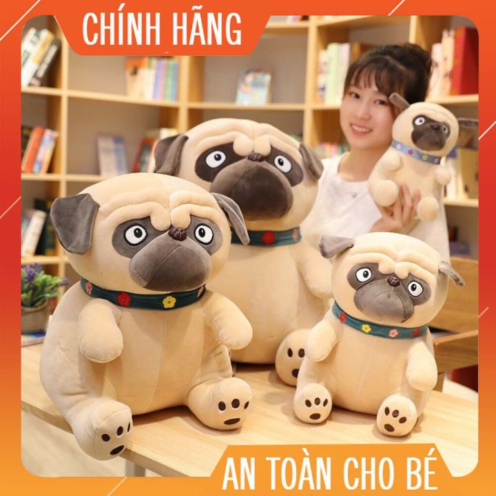 Chó Bông Mặt Xệ Pug Mềm Mịn Dễ Thương - TB32