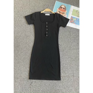 Đầm body cúc bấm sexy