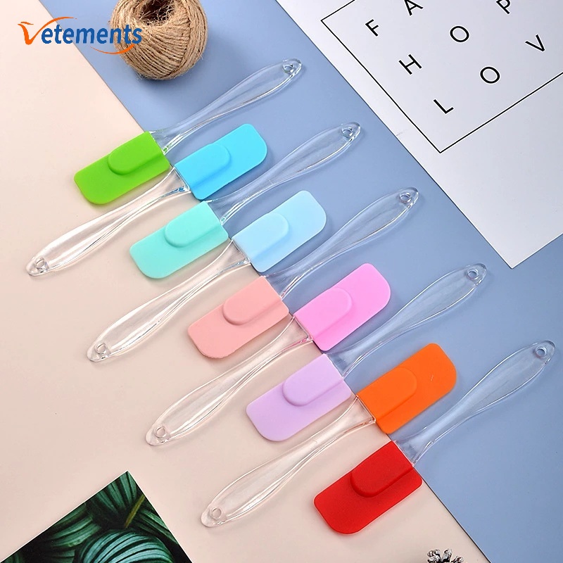 1 Dụng Cụ Phới Trộn Bột Làm Bánh Kem Bằng Silicon Trong Suốt Có Thể Tháo Rời Màu Ngẫu Nhiên Đa Năng Dành Cho Nhà Bếp