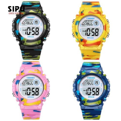 Đồng hồ trẻ em đa chức năng kết hợp hiệu ứng đèn Lex 7 màu chính hãng Coobos
