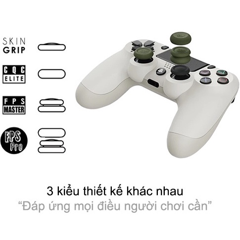 Bộ combo 3 cặp nút bọc Analog thương hiệu Skull &amp; Co xịn sò cho tay cầm PS4 / PS5 / Switch Pro Controller