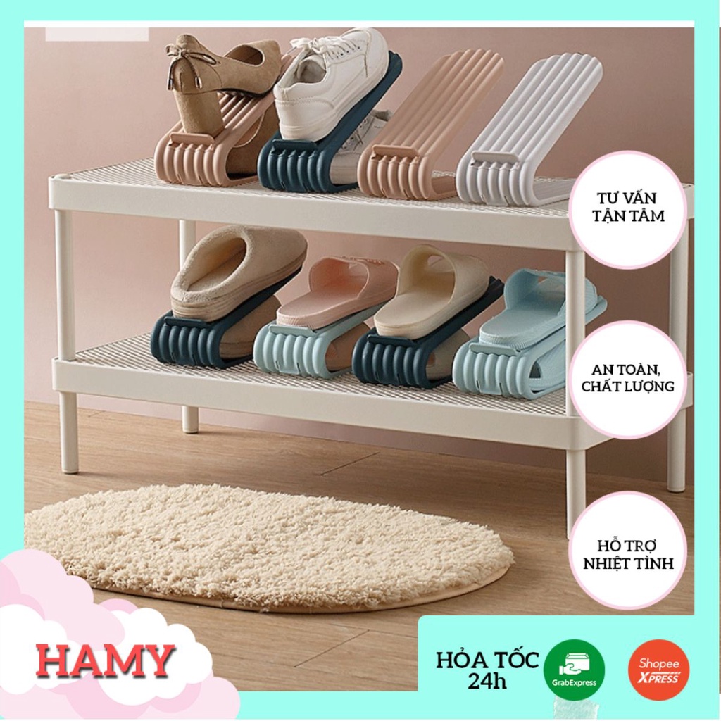 Giá để giày dép 2 tầng thông minh tiết kiệm diện tích 2P5