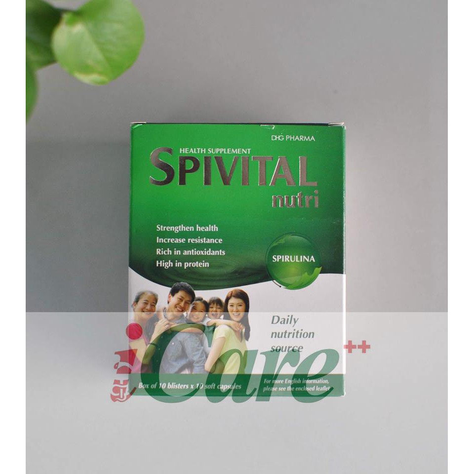 SPIVITAL NUTRI TẢO THỰC VẬT CUNG CẤP VITAMIN VÀ KHOÁNG CHẤT