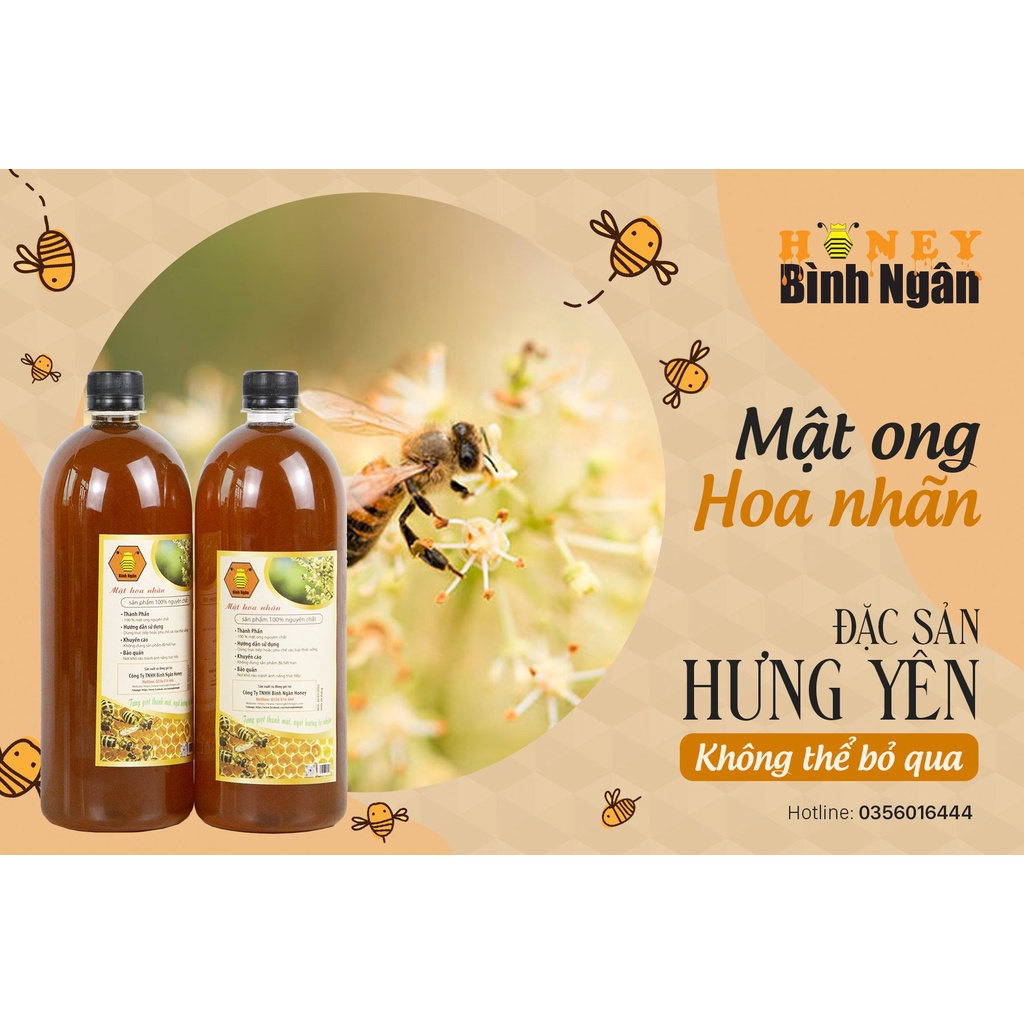Mật Ong Nguyên Chất, Mật Ong Bánh Tổ Tự Nhiên Bình Ngân