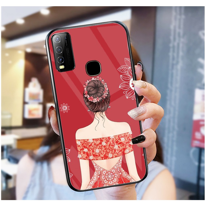 Ốp Lưng VIVO Y30,Y30I,Y50 mặt kính cường lực cao cấp