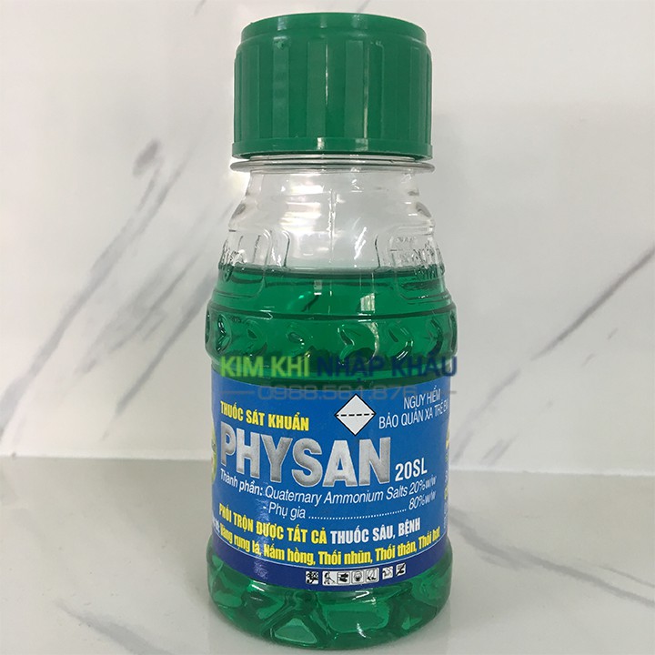 Thuốc sát khuẩn trị vàng lá, thối nhũn Physan 20SL 100 ml - T103