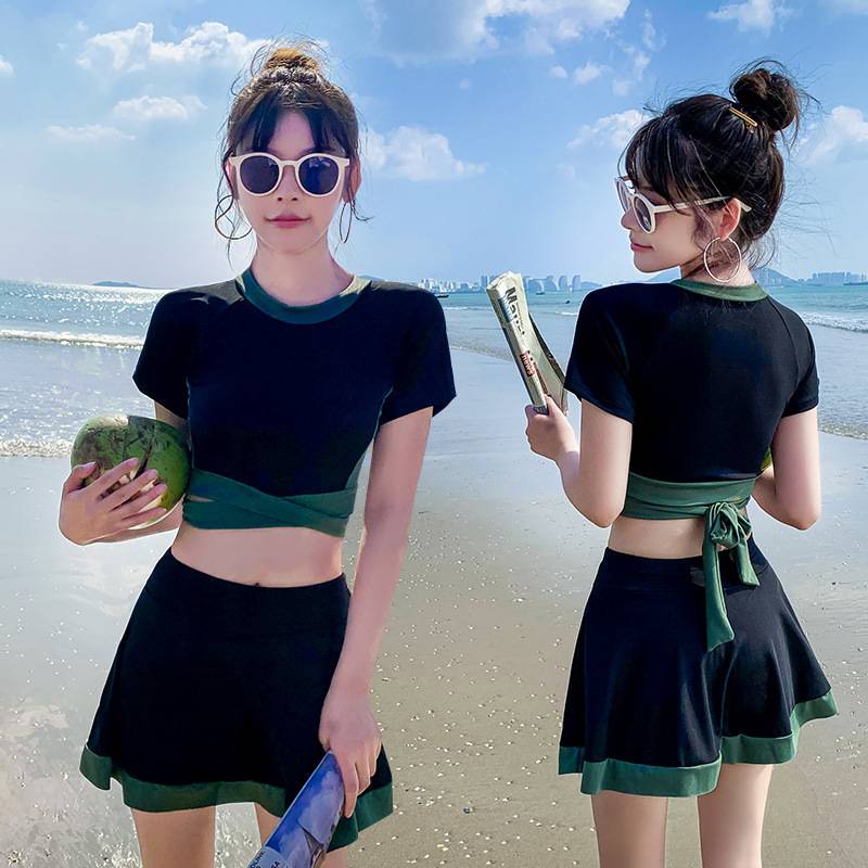Đồ bơi nữ hai mảnh Mới ngực nhỏ tập hợp đồ bơi Slim Beach | BigBuy360 - bigbuy360.vn