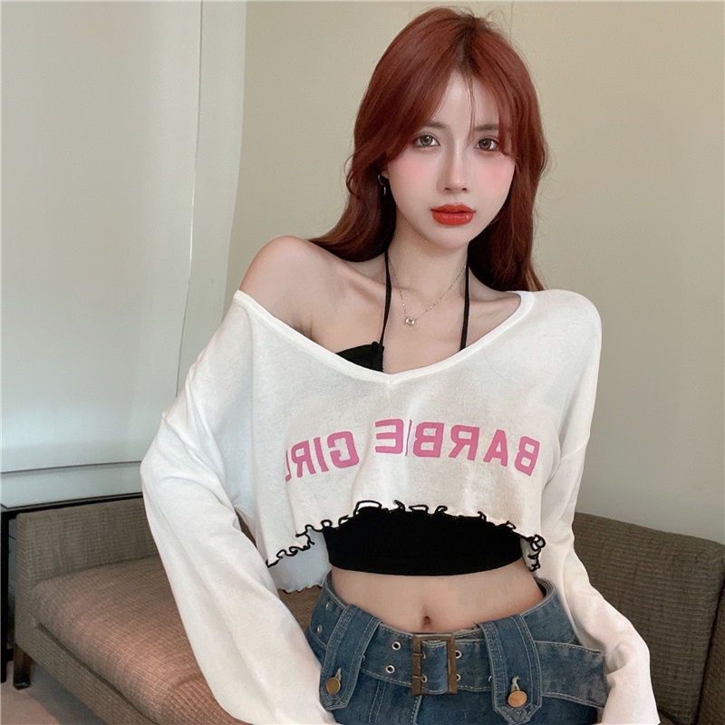 Set Áo Hai Dây + Áo Khoác Chống Nắng Thời Trang Hàn Cho Nữ