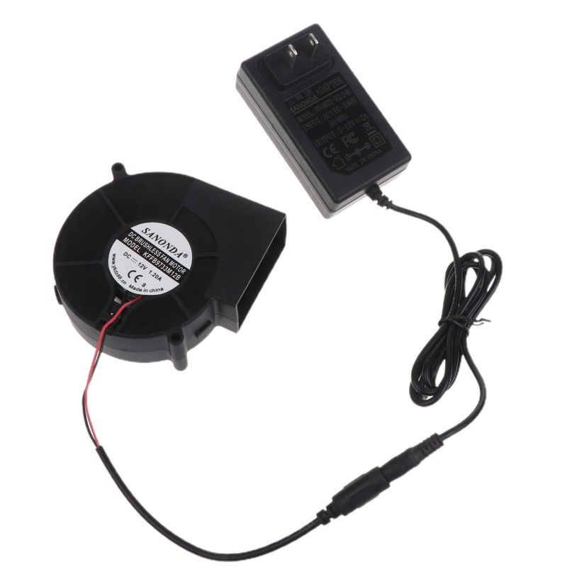 Quạt Thổi Khí Nướng BBQ PWM 9733 97x97x33mm 12V 1.2A 110V 220V AC