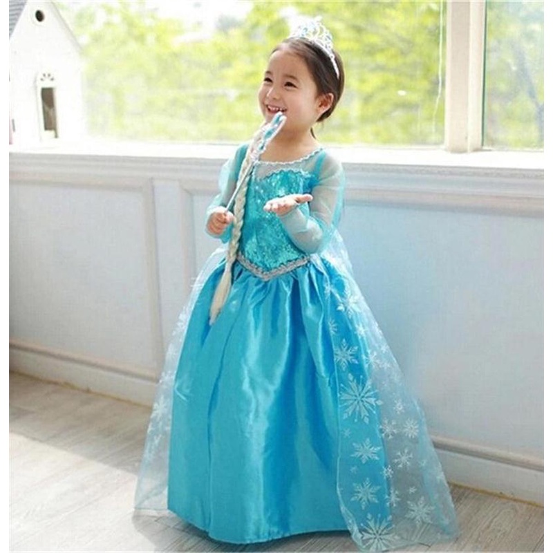 Đầm NNJXD hóa trang Nữ hoàng băng giá xinh xắn cho bé gái