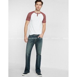 Quần Jeans EXPRESS Nam Bigsize 90-150kg Xanh Trung Ông Địa lỗi dơ nhẹ - 2319