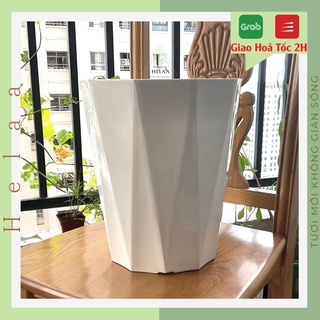 Chậu Nhựa Kim Cương Lớn, Chậu Cây Cảnh Trồng Hoa, Cây Lớn, Sân Vườn, Ban Công, Nhựa Dày - Kiểu Dáng Hiện Đại