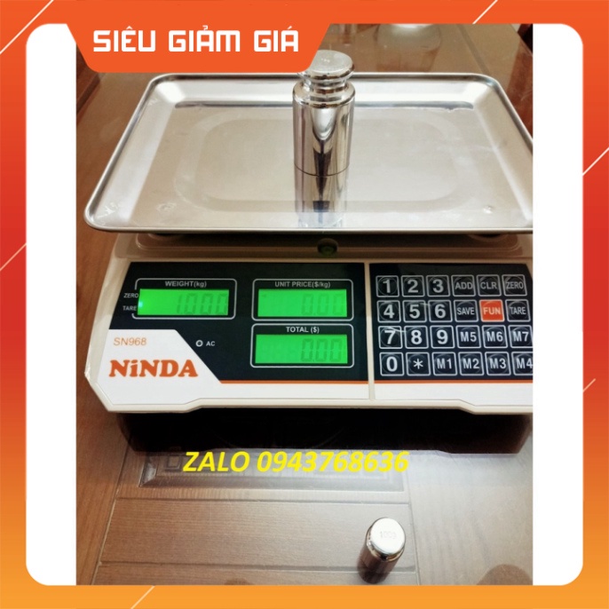 Cân Điện Tử Tính Giá Tiền 30kg/5g NINDA SN 968