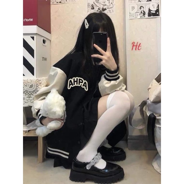 Áo khoác NỈ bomber AHPA HT12