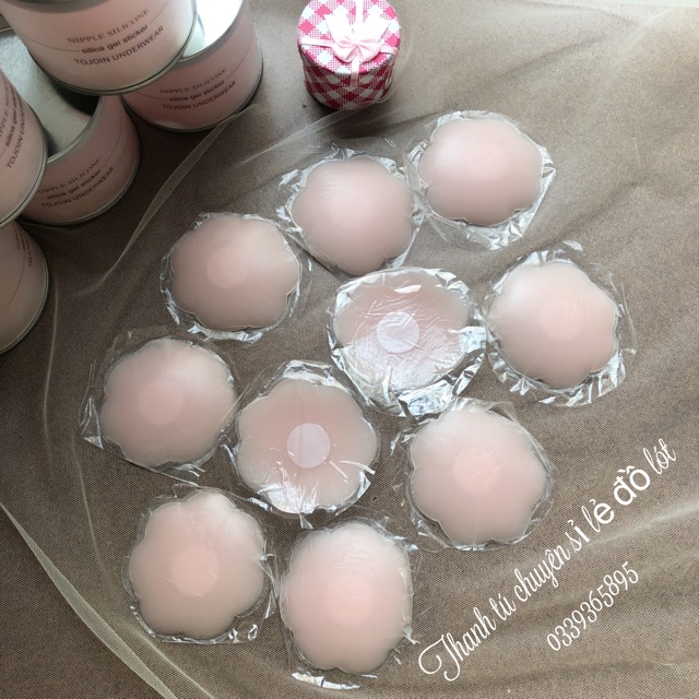 Combo 10 miếng dán nhũ hoa không cần mặc áo lót