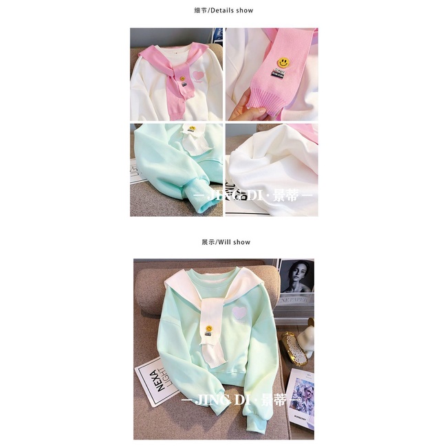 Áo Sweater Thời Trang Hong Kong Phong Cách Retro 2022