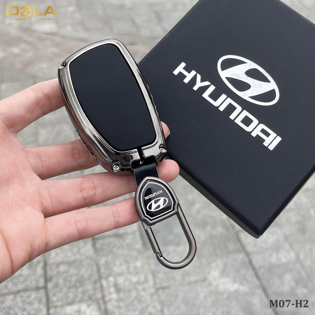 Vỏ ốp khoá xe hơi - Bọc chìa smartkey ô tô Hyundai i10 chìa cơ, accent chìa cơ