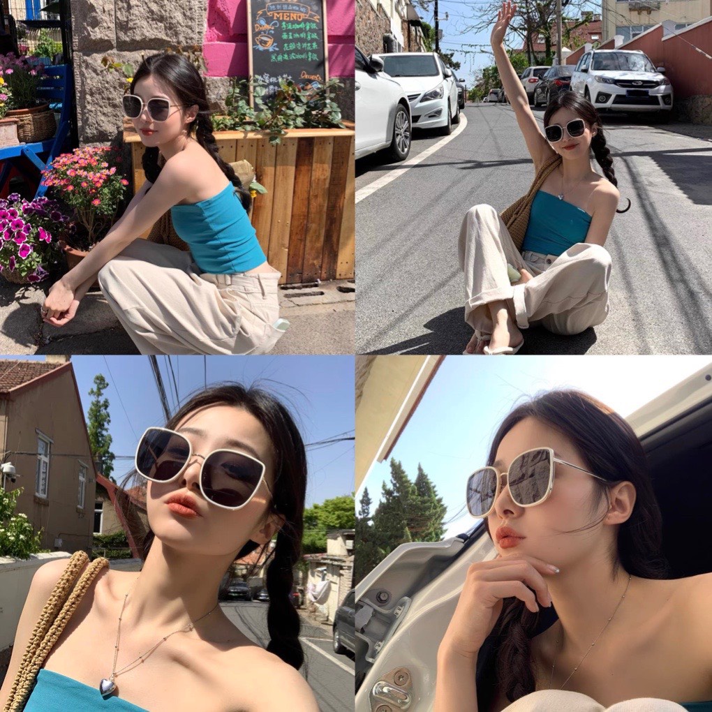 [ New collection] Kính thời trang nam nữ UNISEX Kính râm 2 màu siêu sang chảnh