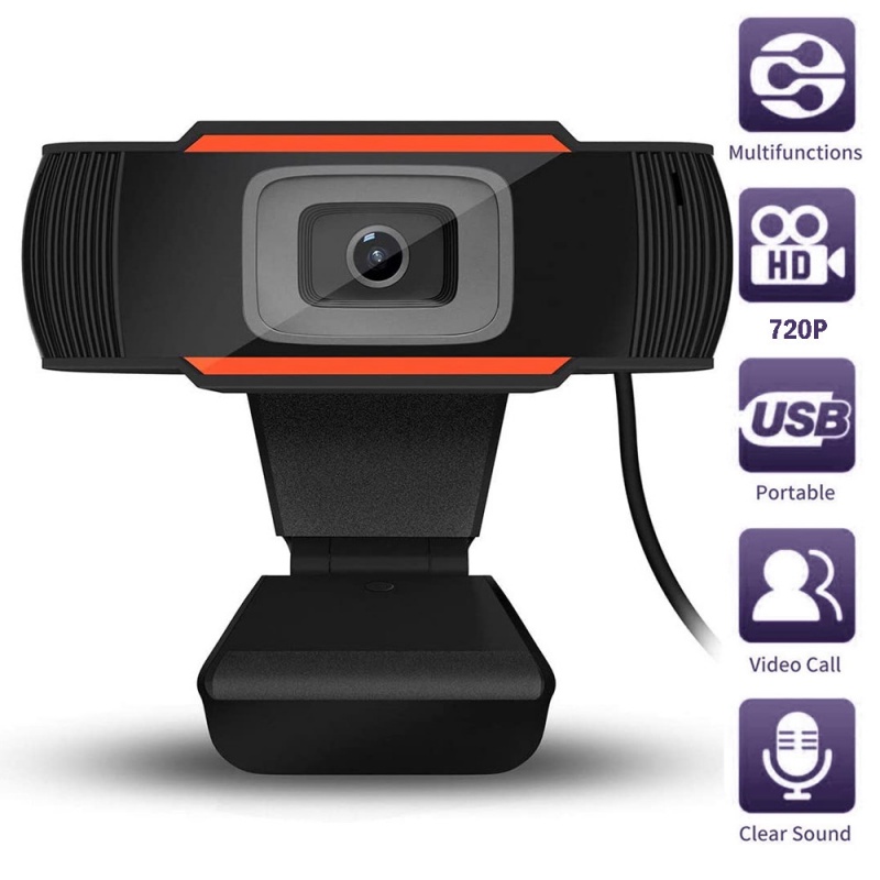 Webcam 720 HD siêu nét Micro đàm thoại dạy học trực tuyến