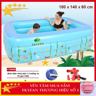 Bể bơi loại dày 1806CM 3 tầng tặng bơm điện 2 chiều