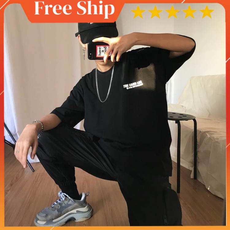 Áo thun nam nữ tay lỡ unisex, áo phông nam nữ form rộng | BigBuy360 - bigbuy360.vn