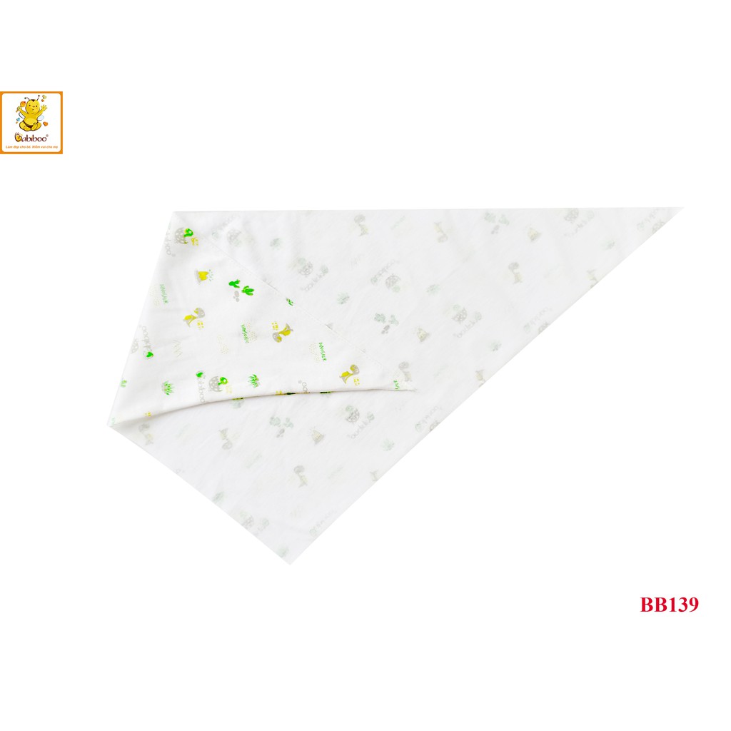 Set 3 Tã vải tam giác cotton mềm mại in nhiều hình BABIBOO - BB139