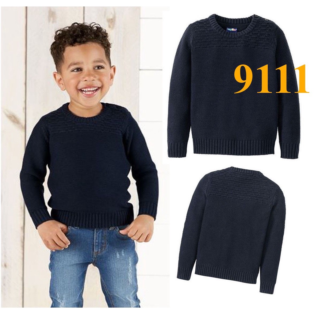 * Mã 9111: SET 2 ÁO LEN BÉ TRAI MADE IN CAMBODIA DƯ XỊN (BC 3014)