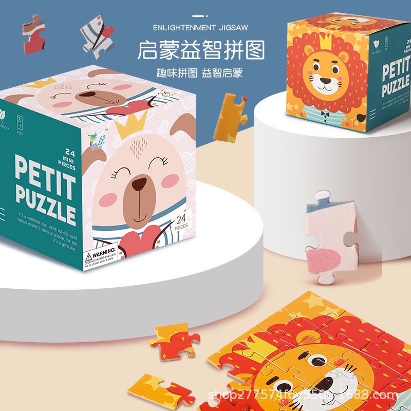 Đồ chơi giáo dục xếp hình 24 mảnh, đồ chơi rèn luyện thông minh và khéo léo cho bé 2+