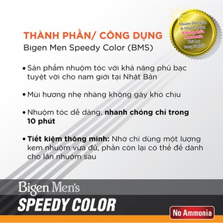 Thuốc Nhuộm Tóc Bigen Men's Speedy Color