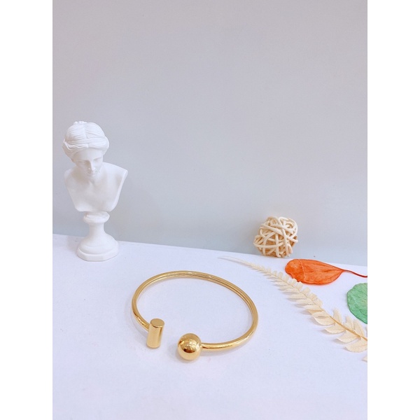 [FreeShip] Vòng tay nữ titan tròn vuông H4-112 - CAM KẾT KHÔNG BAY MÀU