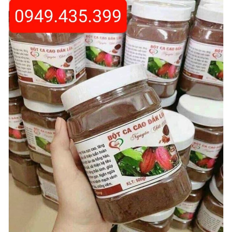 CACAO NGUYÊN CHẤT ĐẮK LẮK 500gr