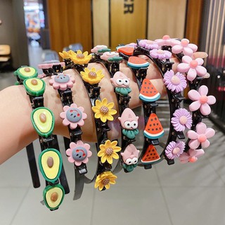 Bờm tóc Hàn quốc đính hoa quả cho bé gái ,đáng yêu ,có kẹp giữ tóc ,nhựa CAO CẤP, mẫu mới nhất 2021