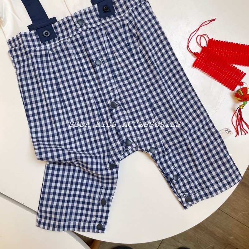 Bộ liền công tử nơ caro (Ảnh thật)