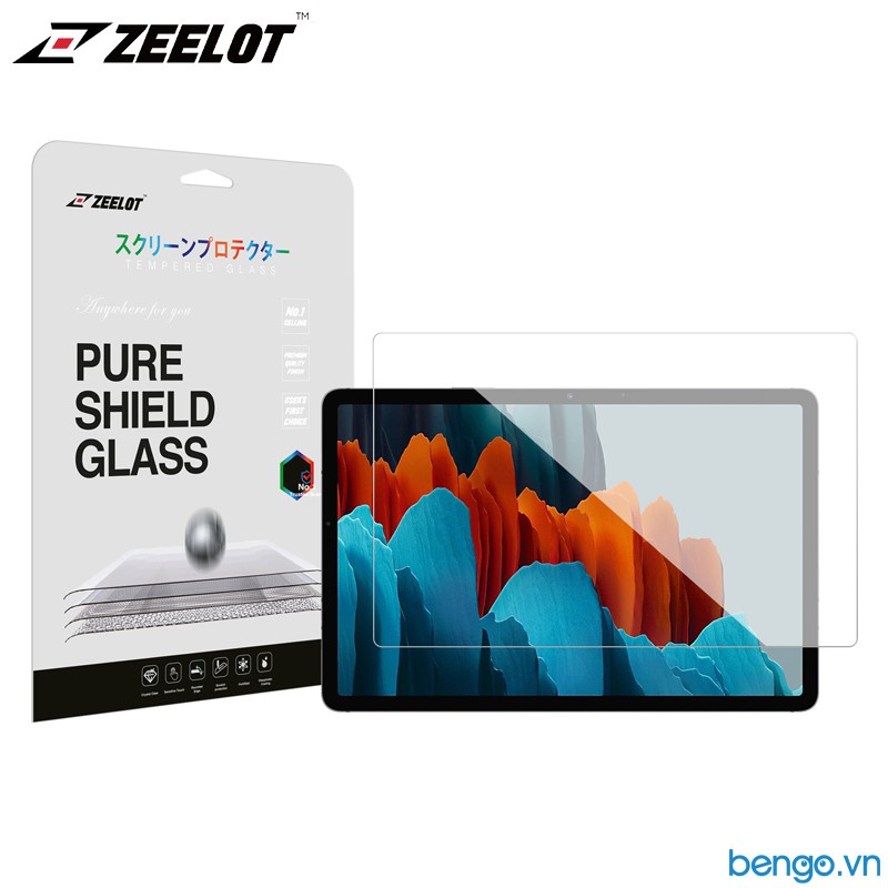 Dán Cường Lực Samsung Galaxy Tab S7/S7+/S8/S8+/Tab S8 Ultra ZEELOT PureShield 2.5D Clear
