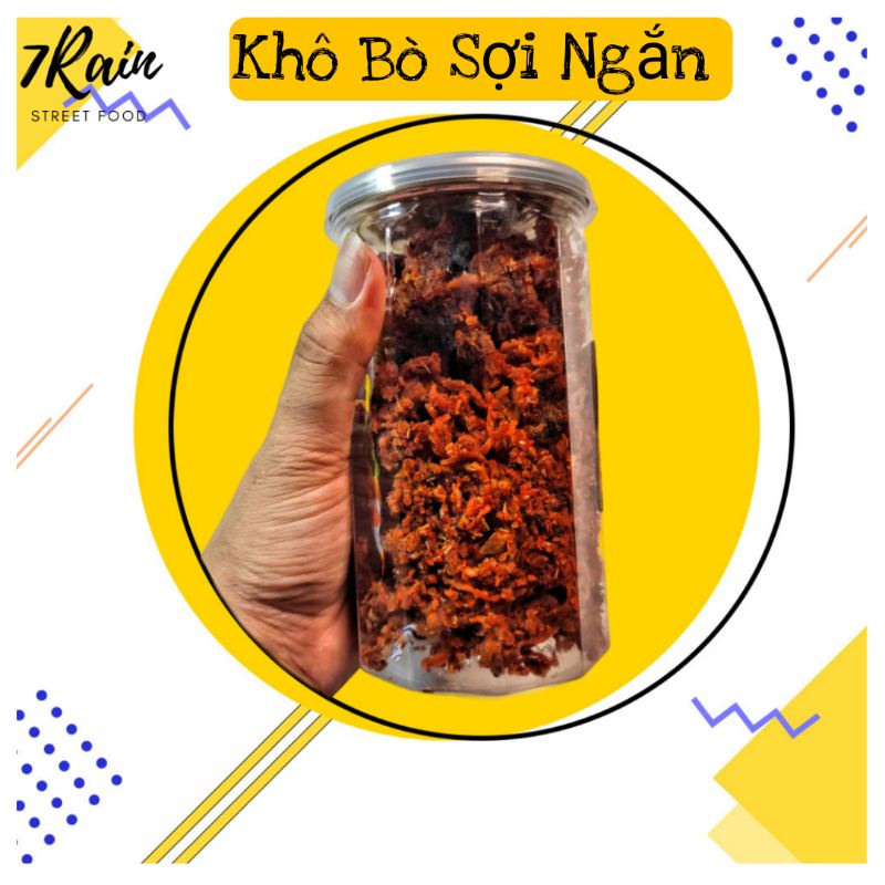 Khô Bò Miếng Loại 1 300g 7Rain Ăn Vặt Cực Đã