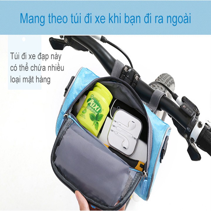 TÚI ĐỰNG ĐIỆN THOẠI TREO ĐẦU XE MÁY LOẠI I, Túi xe đạp Điện thoại Sunha Màn hình cảm ứng TIPHA 8179
