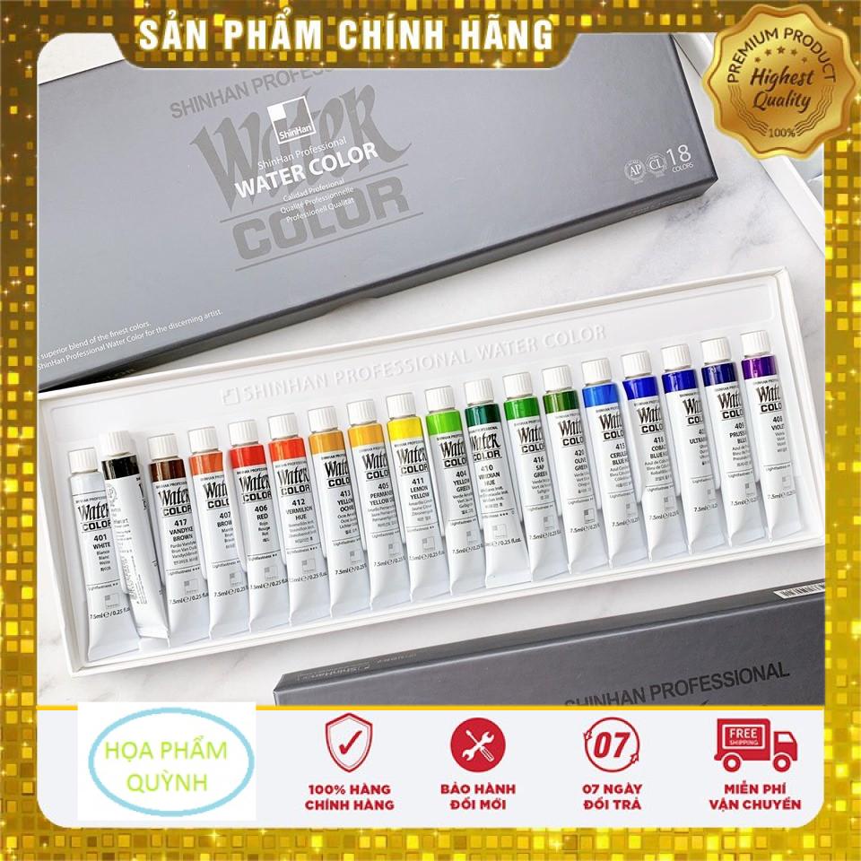 Bộ 18 Màu Nước SHINHAN PROFESSIONAL Tuýp 21ml