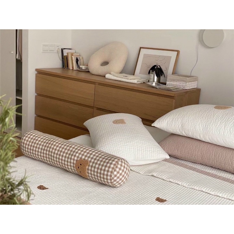 Bộ chăn ga gấu teddy 4 món cao cấp phong cách Hàn Quốc - Nhim.bedding