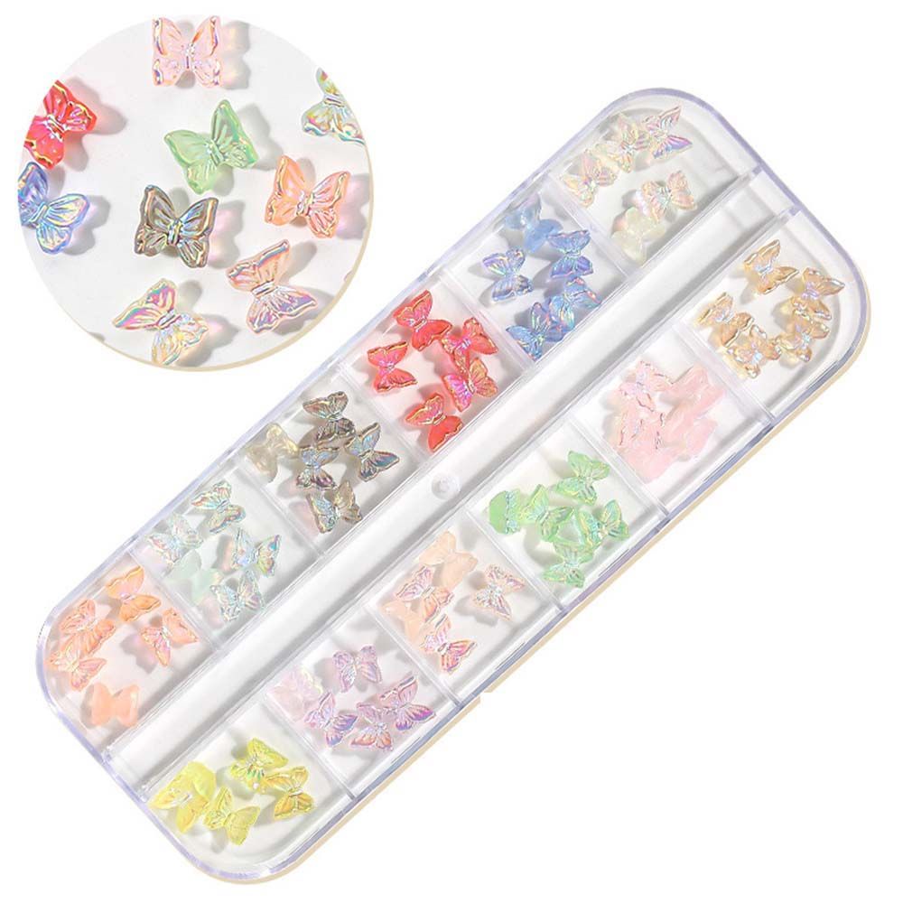 [Hàng mới về] Bộ phụ kiện trang trí móng tay nhựa resin/sequin 3d dễ thương diy