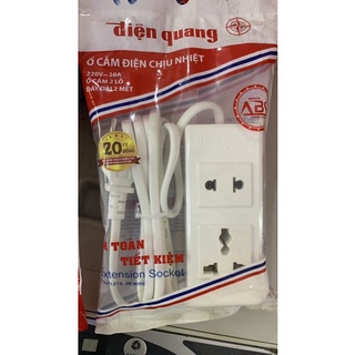 ổ cắm điện quang 2 lỗ cắm