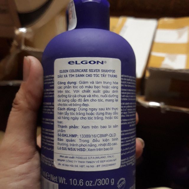 DẦU XẢ KHỬ ÁNH VÀNG CHO TÓC ELGON SILVER CONDITIONER 300ML