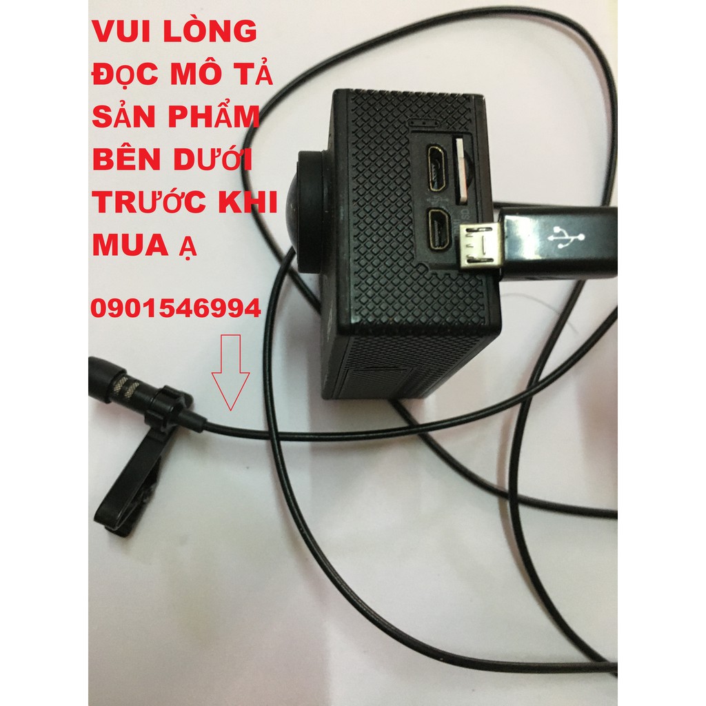 Micro cài áo camera hành trình eken h9r