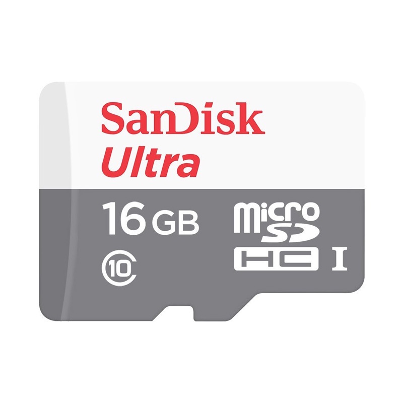 Thẻ nhớ MicroSD SanDisk Ultra 16GB dùng cho máy ảnh, điện thoại - tốc độ 80MB/s - BH 5 năm